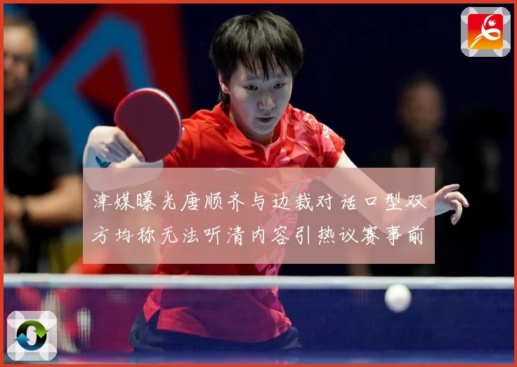 津媒曝光唐顺齐与边裁对话口型双方均称无法听清内容引热议赛事前瞻